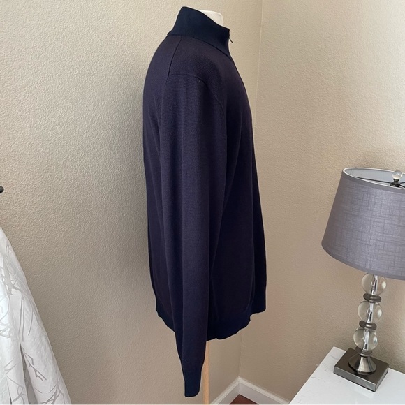 Banana Republic Italian Merino Yarn by Baruffa Quarter
Zip Pull Over Sweater - Picture 4 of 11